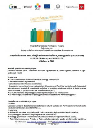 Pianificazione territoriale e paesaggistica: corso online