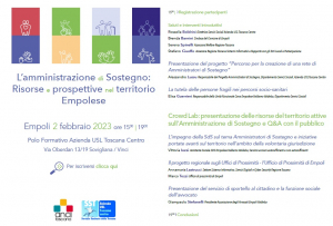 L&rsquo;amministrazione di Sostegno: Risorse e prospettive nel territorio Empolese