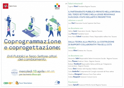 Coprogrammazione e coprogettazione: Enti Pubblici e Terzo Settore attori del cambiamento