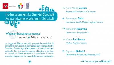 Potenziamento Servizi Sociali Assunzione Assistenti Sociali