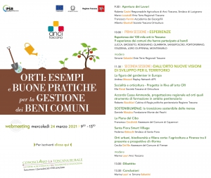 ORTI: ESEMPI E BUONE PRATICHE PER LA GESTIONE DEI BENI COMUNI