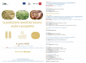 La produzione cerealicola toscana: analisi e prospettive - PS GO Varitoscan - Clima