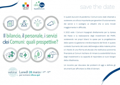 Il bilancio, il personale, i servizi dei Comuni: quali prospettive