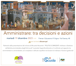 Amministrare: tra decisioni e azioni