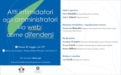Atti intimidatori via web agli amministratori: come difendersi