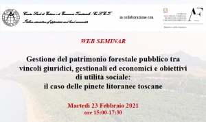 Web seminar sulla gestione del patrimonio forestale