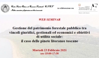 Web seminar sulla gestione del patrimonio forestale