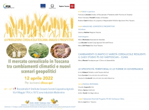 La produzione cerealicola toscana: analisi e prospettive - PS GO Varitoscan - Clima - Roccastrada