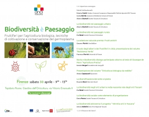 Biodiversità dei Fruttiferi per l&rsquo;agricoltura biologica